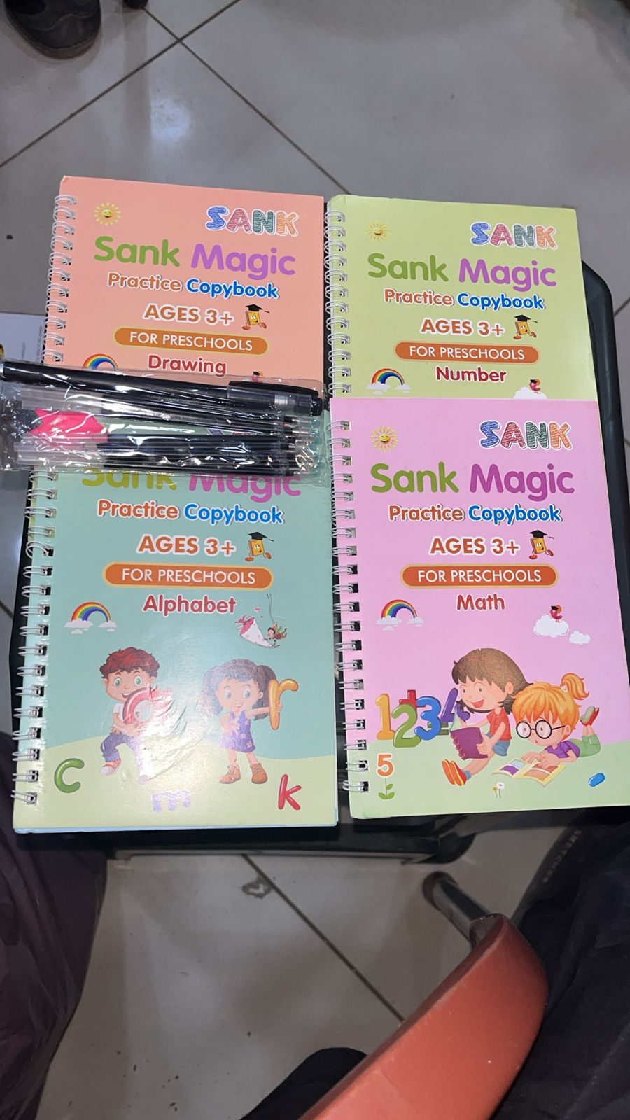 SANK MAGIC PRACTICE COPYBOOKS - SET OF 4 BOOKS FOR 3+ AGE