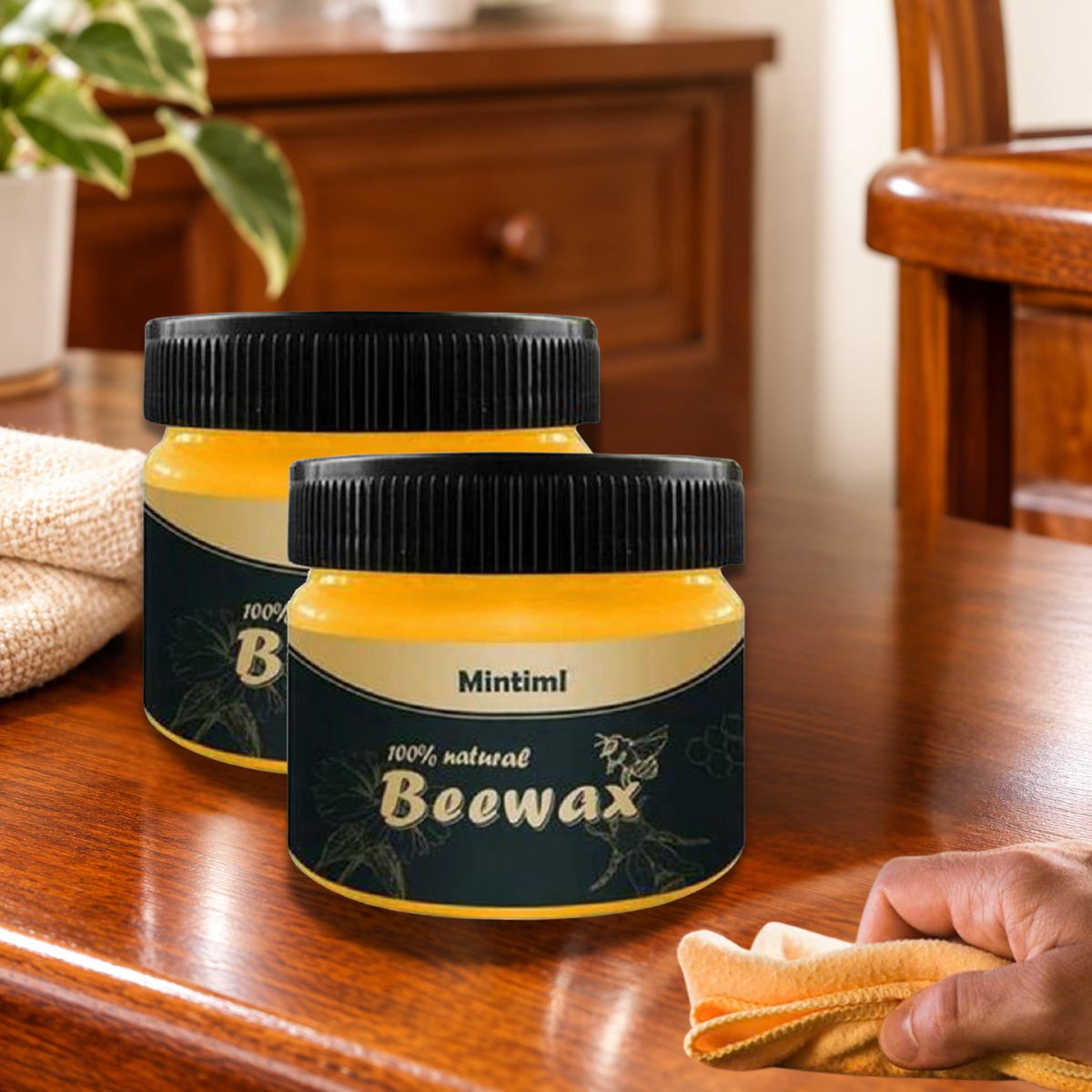 Beewax Furniture Polish, Beeswax Wood Polish For Furniture Care (85 gm)