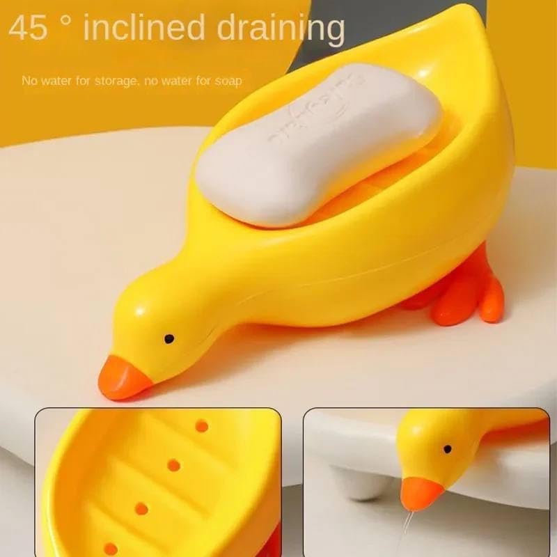 DUCK SOAP HOLDER, SOAP CASE FOR KITCHEN BATHROOM, COUNTER TOP SOAP ORGANIZER