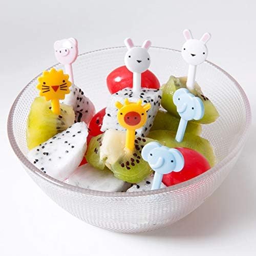 10 PCs CUTE CARTOON MINI FORKS FOR KIDS BPA - FREE FRUIT & SNACK FORKS