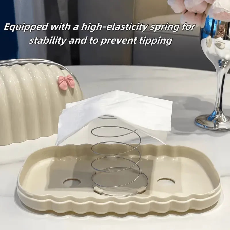 LUXURY SHELL SHAPE TISSUE BOX, TEA TABLE DECORATION NAPKIN PAPER