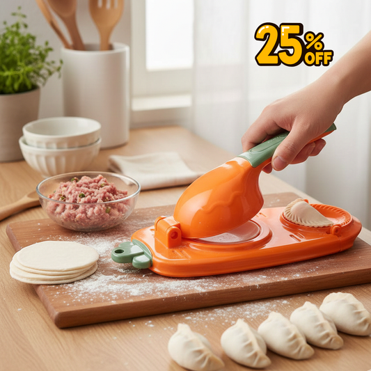 NEW DESIGN 2 IN 1 PORTABLE MANUAL DUMPLING MAKER, DUMPLING PRESS AND WRAPPER , TORTILLA DUMPLING MAKING TOOL