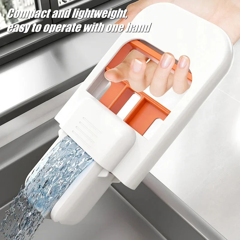 FOLDABLE DESKTOP MINI SPONGE MOP, SELF SQUEEZING MOP FOR KITCHEN, BATHROOM, CAR & GLASS
