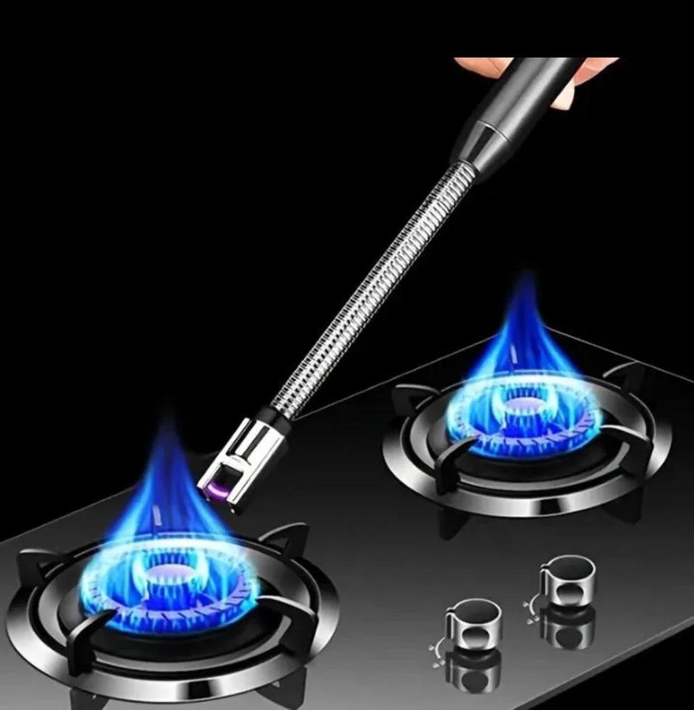 OUTDOOR KITCHEN USB RECHARGABLE WIND PROOF ELECTRIC ARC LIGHTER 360° ROTATION
