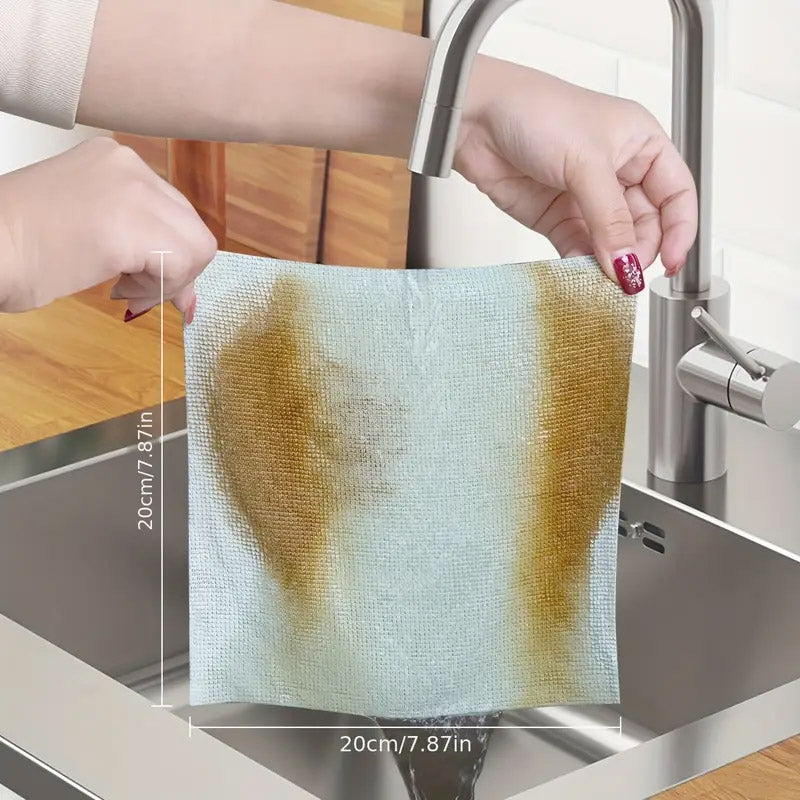 REUSABLE MICROFIBER MULTIPURPOSE CLEANING TOWEL 20 PCs, KITCHEN CLEANING DISHCLOTHS