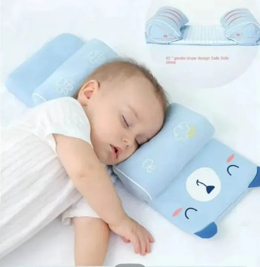 ADJUSTABLE BABY SLEEPING SUPPORT PILLOW, ANTI ROLL CUSHION AND NECK PROTECTION (Random Color)