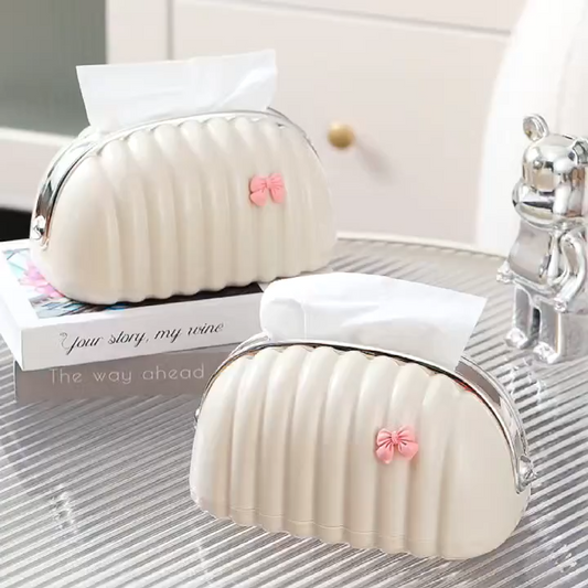 LUXURY SHELL SHAPE TISSUE BOX, TEA TABLE DECORATION NAPKIN PAPER