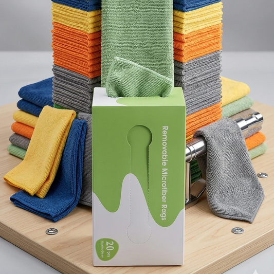 REUSABLE MICROFIBER CLEANING TOWEL 20 PCs, KITCHEN CLEANING DISHCLOTHS